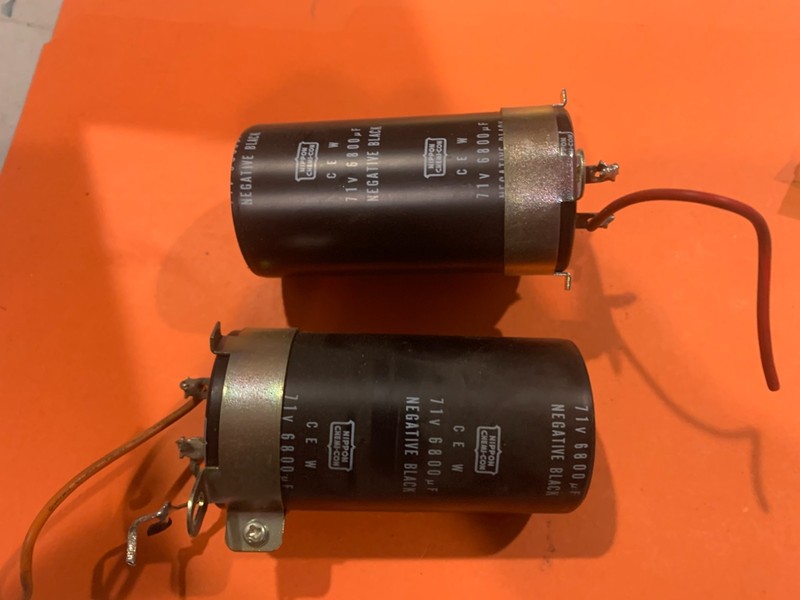 Sansui 9090 Stereo Receiver – Parting Out – Pair of Filter Capacitors