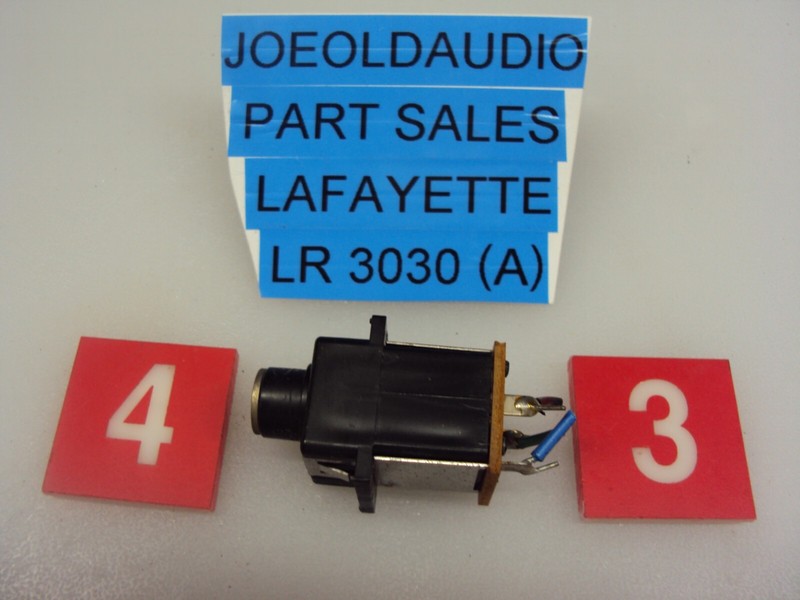 Lafayette LR-3030 Headphone Jack. Tested. Parting Out Entire LR-3030