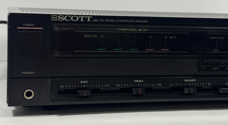 SCOTT RS250 AM/FM Stereo Receiver Quartz Digital Synthesized Tested Works gallery