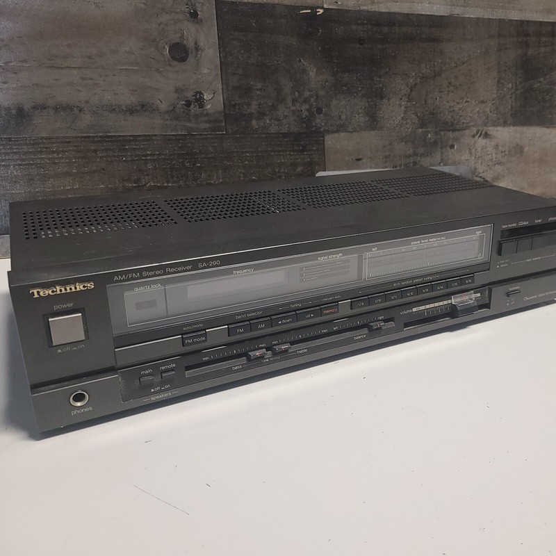 Technics SA 290 Quartz Synthesizer AM FM Stereo Receiver Phono CD Tape Mancave