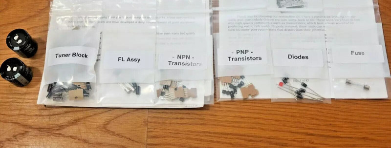 Pioneer SX-720 rebuild restoration recap service kit repair filter capacitor