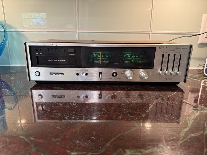 Vintage Panasonic RE-8190 QUAD 8-Track Stereo Receiver 4-Channel Amplifier AS-IS
