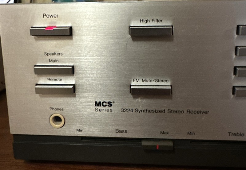 MCS Series 3224 Synthesized Stereo Receiver Vintage Tested Works gallery