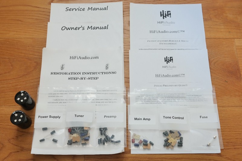 REALISTIC STA-95 rebuild restoration recap upgrade kit repair filter capacitor