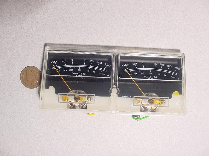 PIONEER SX-780 RECEIVER POWER VU METER PAIR ASSEMBLY (good OEM part)