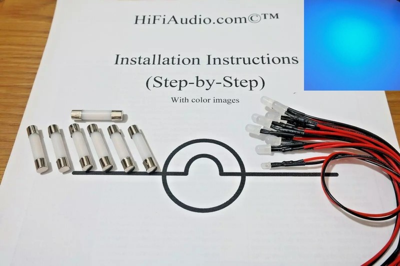 Pioneer SX-1010 RECEIVER replacement LED lamps bulb lights kit upgrade set BLUE