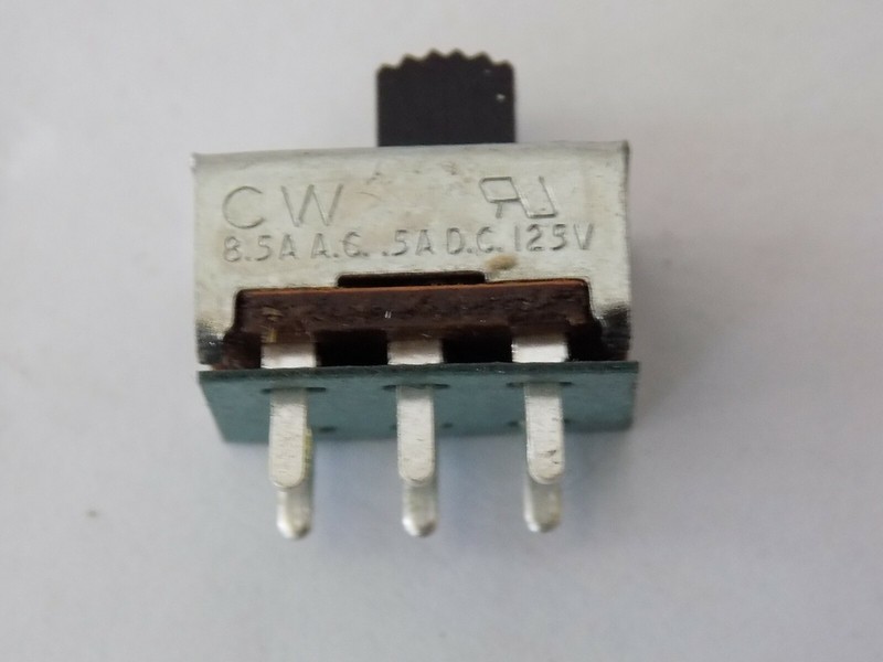 5 CW Slide Switch On/Off 6 pin slide switch receiver amplifiers 8.5A Ac .5A Dc