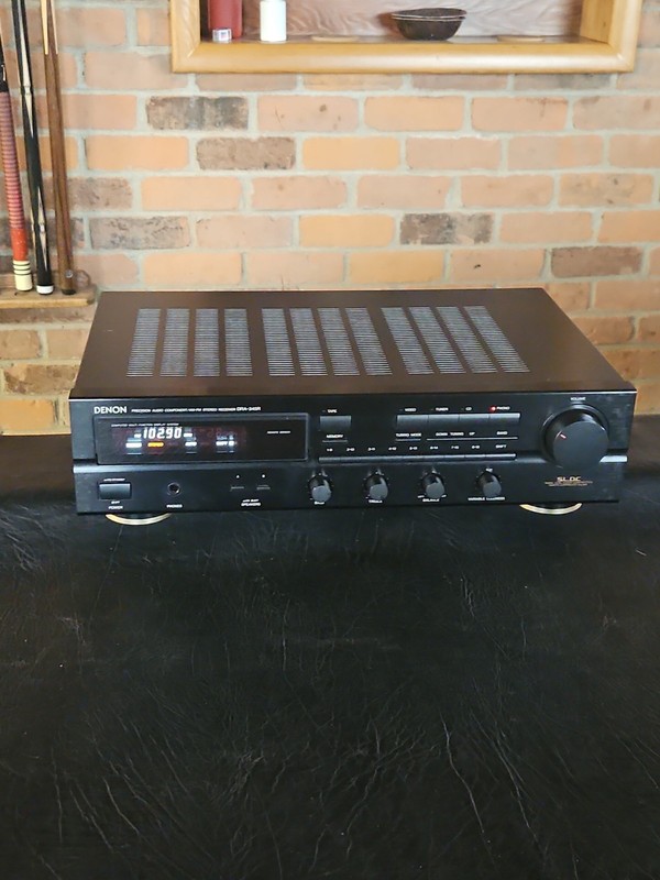 **SEE VIDEO** Denon DRA-345R Stereo Receiver, AM/FM Tuner, Phono