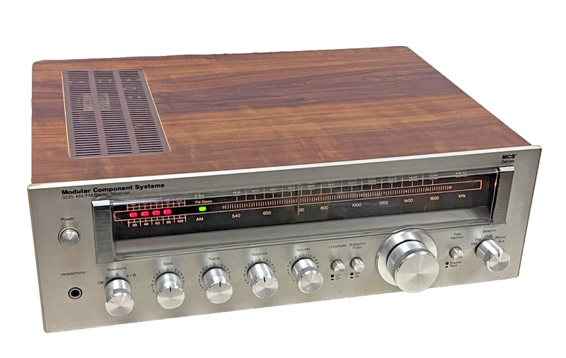 Vintage MCS 3225, 27W AM/FM Stereo Receiver, 1979. Fully Restored.