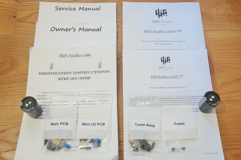 Yamaha CR-220 rebuild restoration recap service kit fix repair filter capacitor