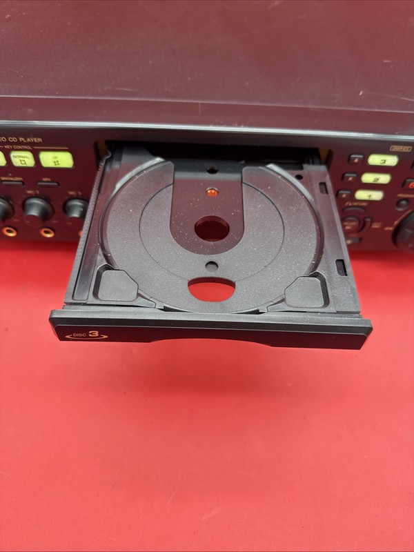 RSQ RSQ-MV333 Video CD Player RCA Karaoke Receiver - Tested And Working With Two gallery