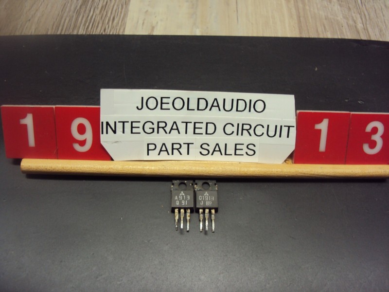 Transistors C913 & C1913. 1 Pair. Pulled Part. TestedWith Curve Tracer
