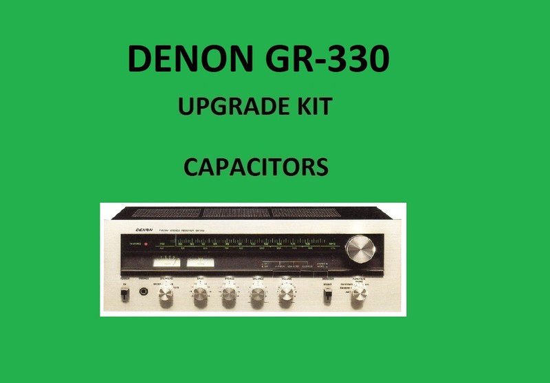 Stereo Receiver DENON GR-330 Repair KIT – all capacitors