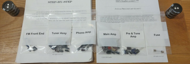 Marantz 2218 rebuild restoration recap service kit fix repair capacitor