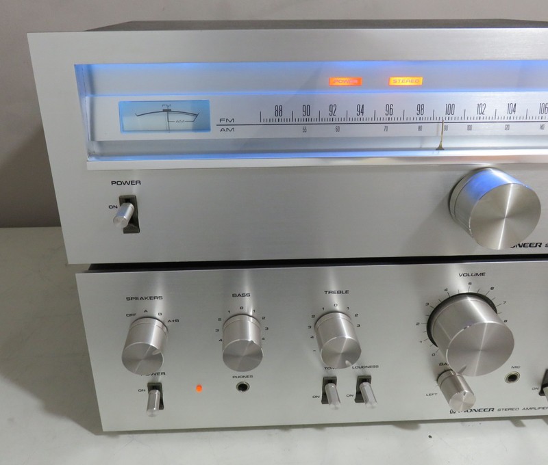 PIONEER 2PC SA-6500 INTEGRATED AMP + TX-6500 TUNER RECAPPED PRO SERVICED + LED's gallery