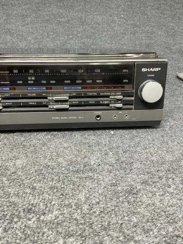 Sharp SG-4 Stereo Music Center Turntable Cassette AM FM Radio gallery