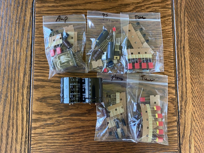 Marantz 2230B Complete Rebuild Kit High-Quality Receiver Recap Caps Transistors