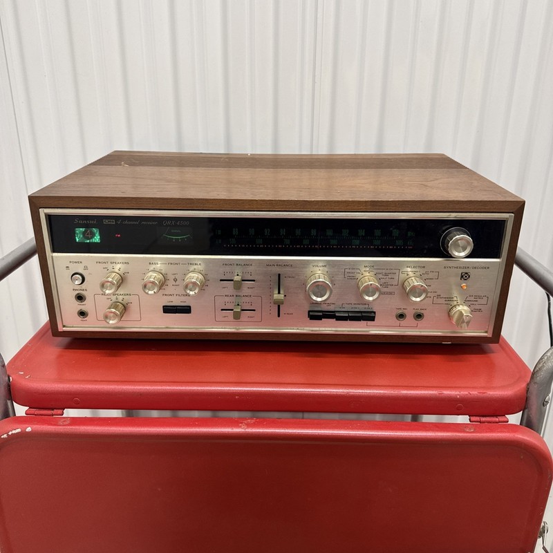 Sansui QRX 4500 receiver Super nice Cabinet, Face Tested Working Ships Fast