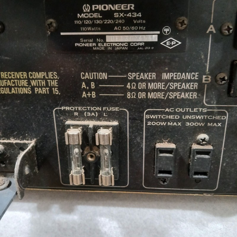 Pioneer SX-434 AM/FM Stereo Receiver.. Working.. gallery
