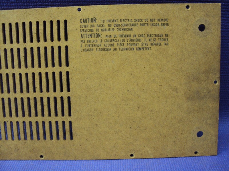 Marantz PM400 Amplifier Bottom Panel. Nice Condition. Parting Out Entire PM400 gallery