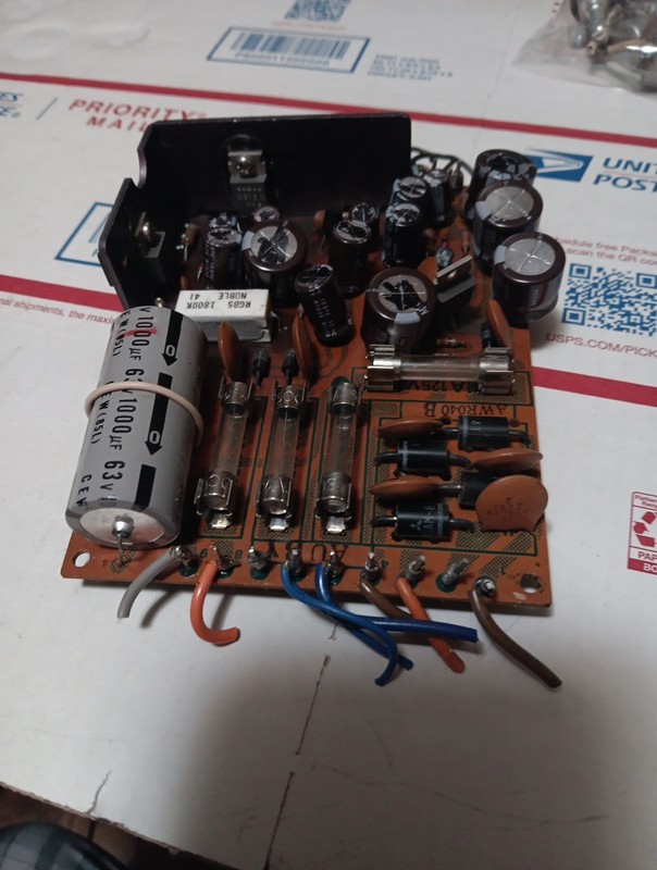 Vintage Pioneer QX-747 Quad Receiver Power Supply Board Untested