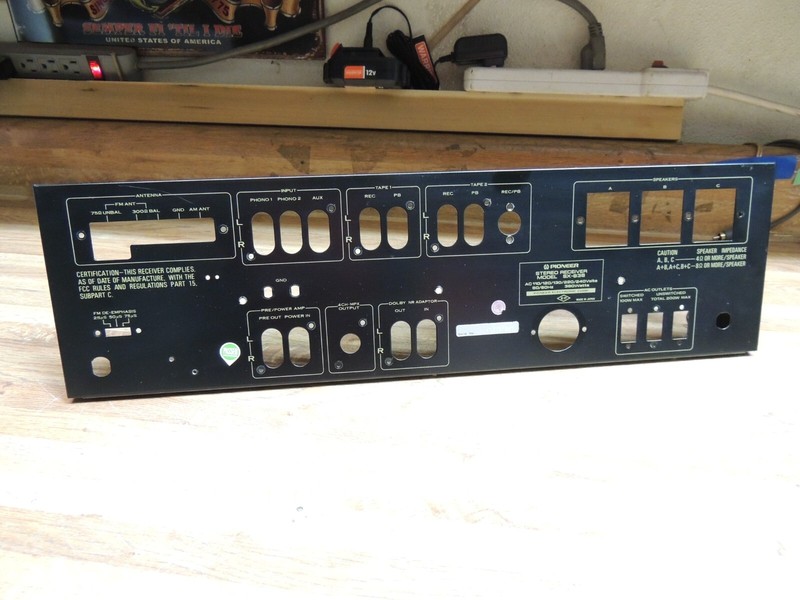Pioneer SX-838 Rear Panel Assembly (Multi Voltage Only Model F.) ANC-112-B