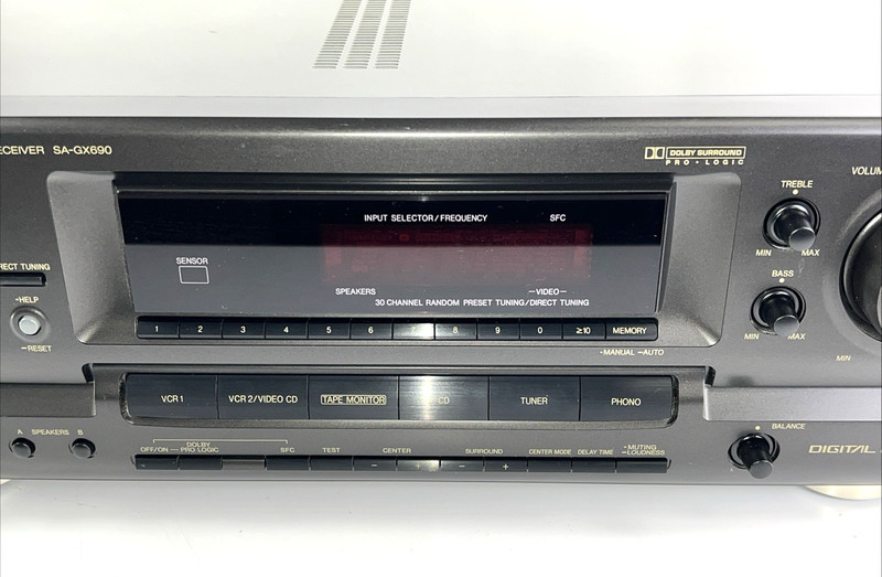 Technics SA-GX690 Stereo Receiver Tested Working Home Theater Japan See Video gallery