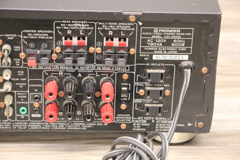 Pioneer AV Stereo Receiver VSX-D902S FOR PARTS/REPAIR gallery