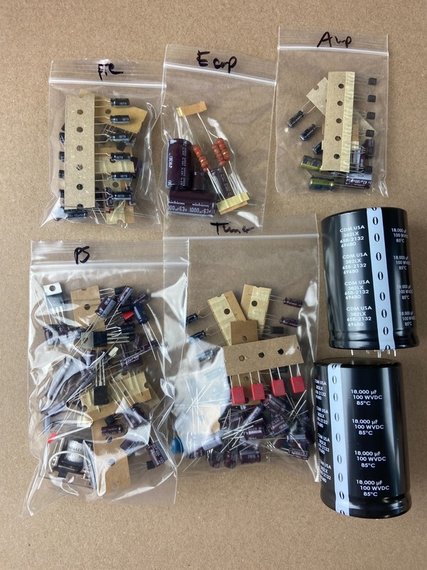 Yamaha CR-2020 Complete Recap Kit High-Quality Receiver Rebuild Transistor Relay