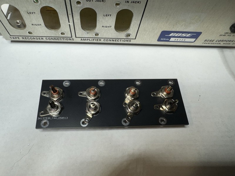 Bose 901 Active Equalizer RCA Jack Panel new. 8 jack panel. gallery