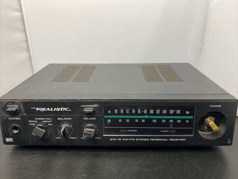 Realistic STA-12 31-1965 AM/FM Stereo Personal Receiver *READ* gallery