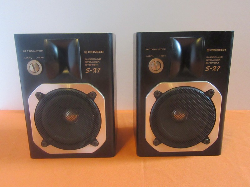 Vintage Mint MINI Pioneer S-X7 speaker pair gallery