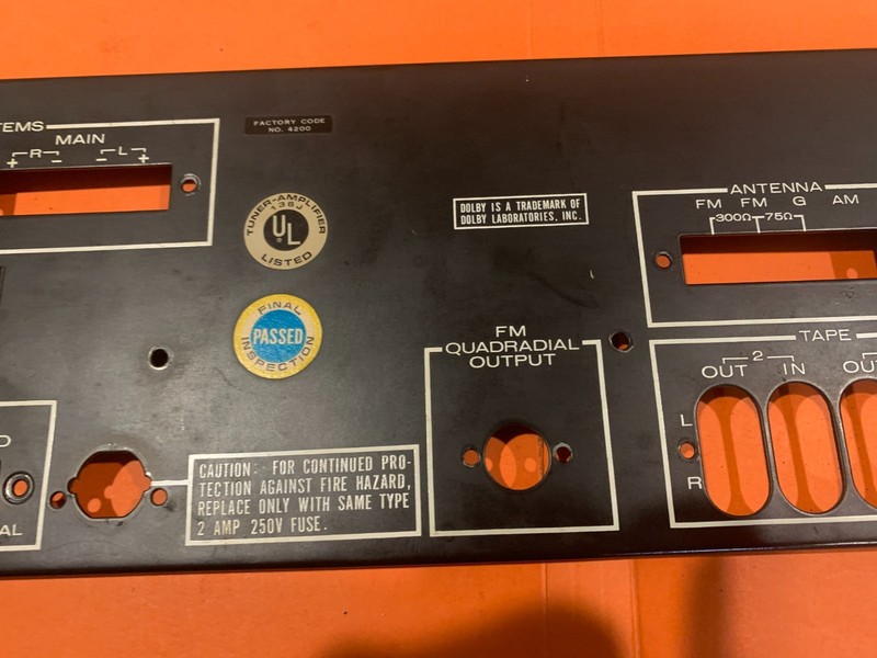 Marantz 2220b Stereo Receiver Parting Out - Rear Panel gallery