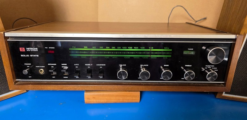 RARE Vintage Hitachi KS-2400H Receiver WITH Hitachi Speakers - Serviced gallery
