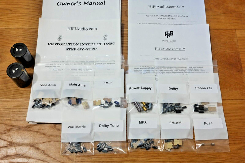 Marantz 4240 receiver rebuild restoration recap upgrade kit repair capacitor gallery