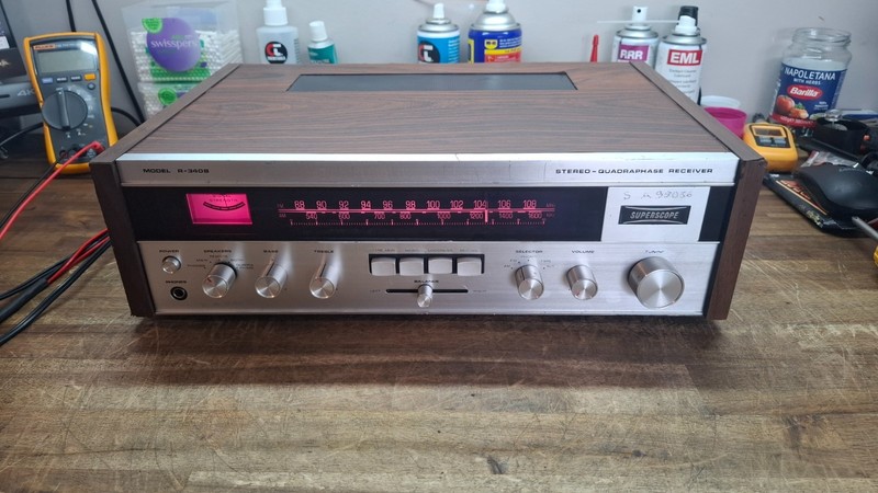 110 volt Vintage Classic Marantz Superscope R-340B receiver Cira 1975 repaired,
