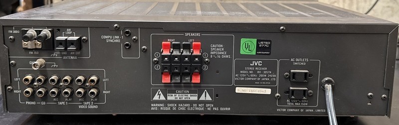Vintage JVC RX-305TN Audio Receiver AM FM No Remote - Partially Tested See Desc. gallery