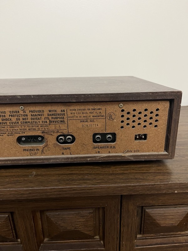 Vintage RCA RZC 800W Walnut AM/FM Stereo Receiver – Untested As-Is gallery