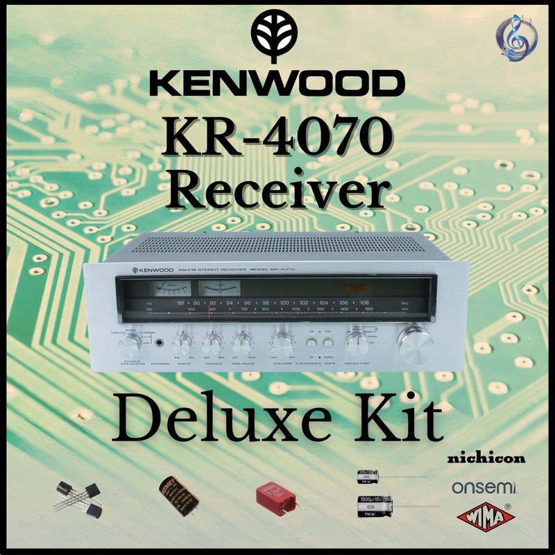 Kenwood KR-4070 Receiver Deluxe Upgrade Kit Genuine Parts Restoration