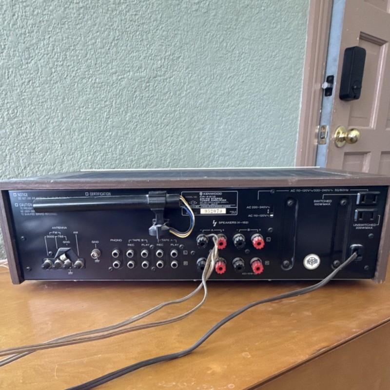 Kenwood KR-4010 Vintage Stereo Receiver Silver Face Analog Tuner gallery