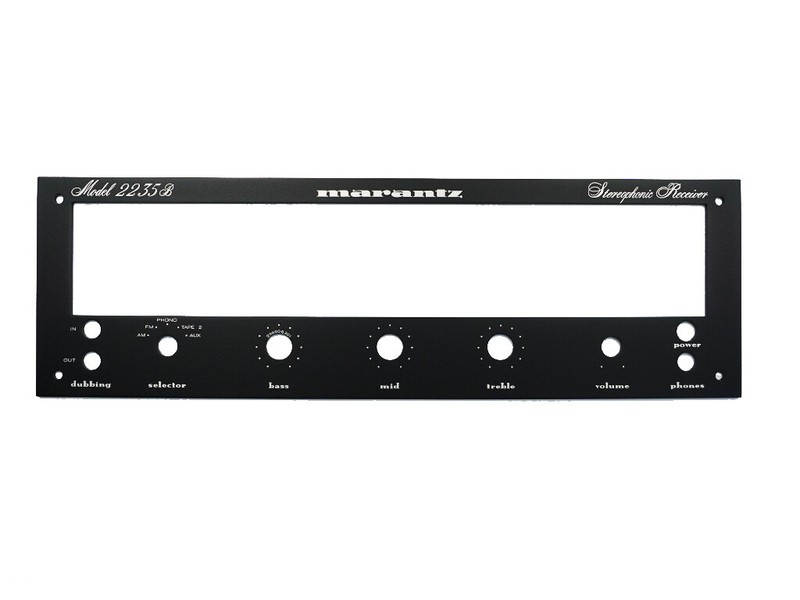 Marantz 2235 B 2235B Receiver Front Panel Faceplate (Face Plate) Black