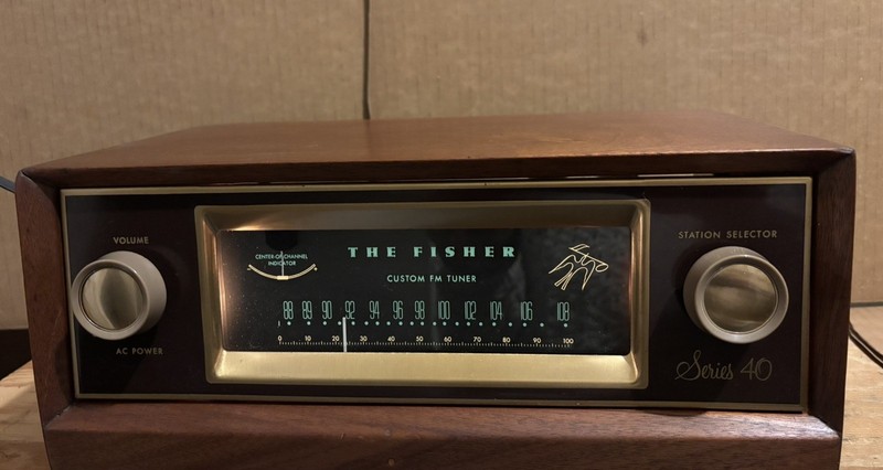 The Fisher Custom FM Tuner Series 40 in Wood Case - Works Well - Sounds Great gallery