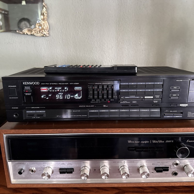 Powerful Kenwood KR-A56R Stereo Receiver w/ Original Remote – Tested & Working