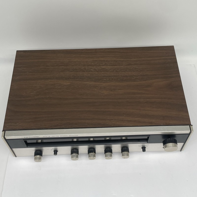 Realistic STA-15 AM/FM Stereo Receiver W/ Phono Silver Woodgrain *TESTED WORKING gallery