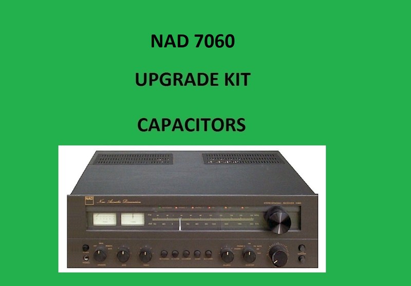 Stereo Receiver NAD 7060 Repair KIT – all capacitors