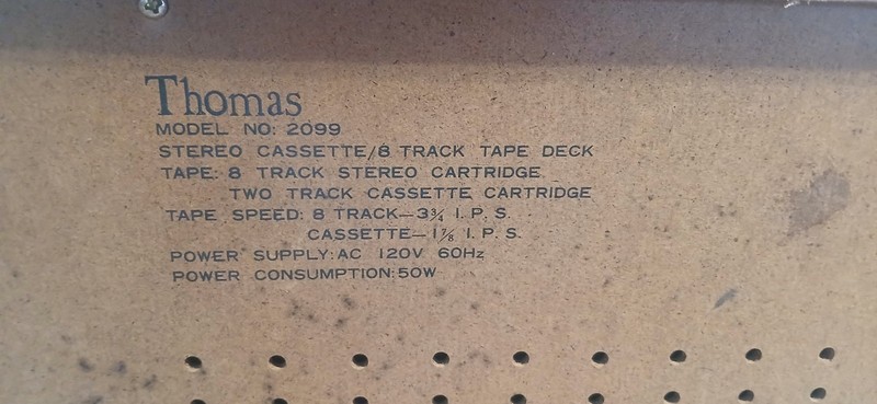 1975 Thomas Americas Sound of Music Stereo Cassette / 8 Track Tape Deck 2099 Wor gallery