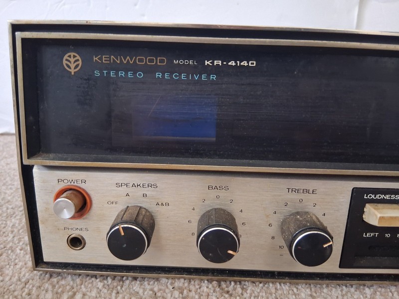 Vintage Kenwood KR-4140 Stereo Receiver Tested Working As Is. (Please Read) gallery
