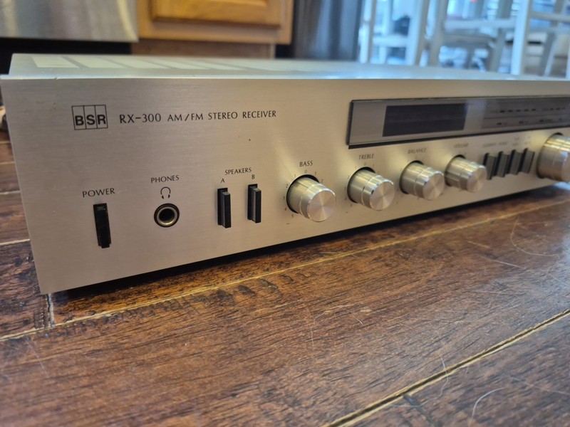BSR RX-300 FM/AM Stereo Receiver With Antenna Tested Working Rare Radio Vintage gallery