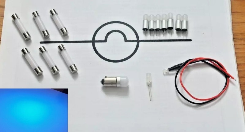Marantz 4140 TITANIUM upgrade bulbs lights LED lamps FULL Set kit BLUE