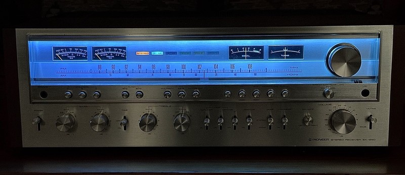 PIONEER SX-1280 AMFM Stereo Receiver 185 Watt Re-Capped Bench Service Near MINT! gallery